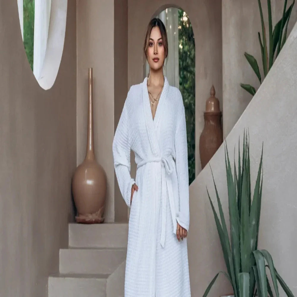 The Complete Guide to Waffle Cotton Bathrobes – Comfort & Wellness at Home