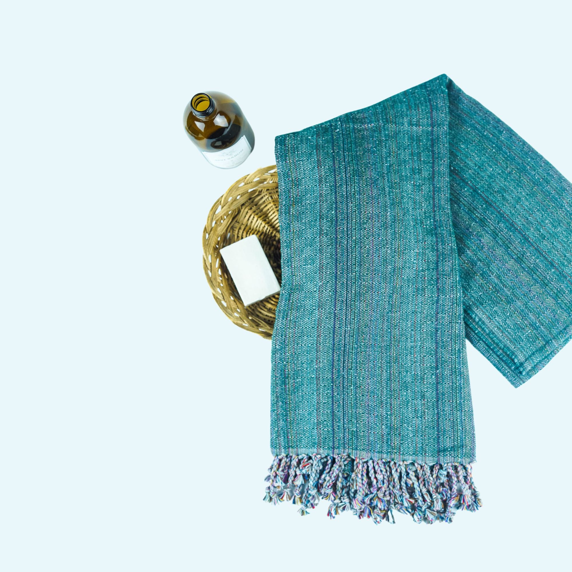 "Large 100x180cm Papias hammam towel, lightweight and quick-drying, perfect for beach, pool, or travel.