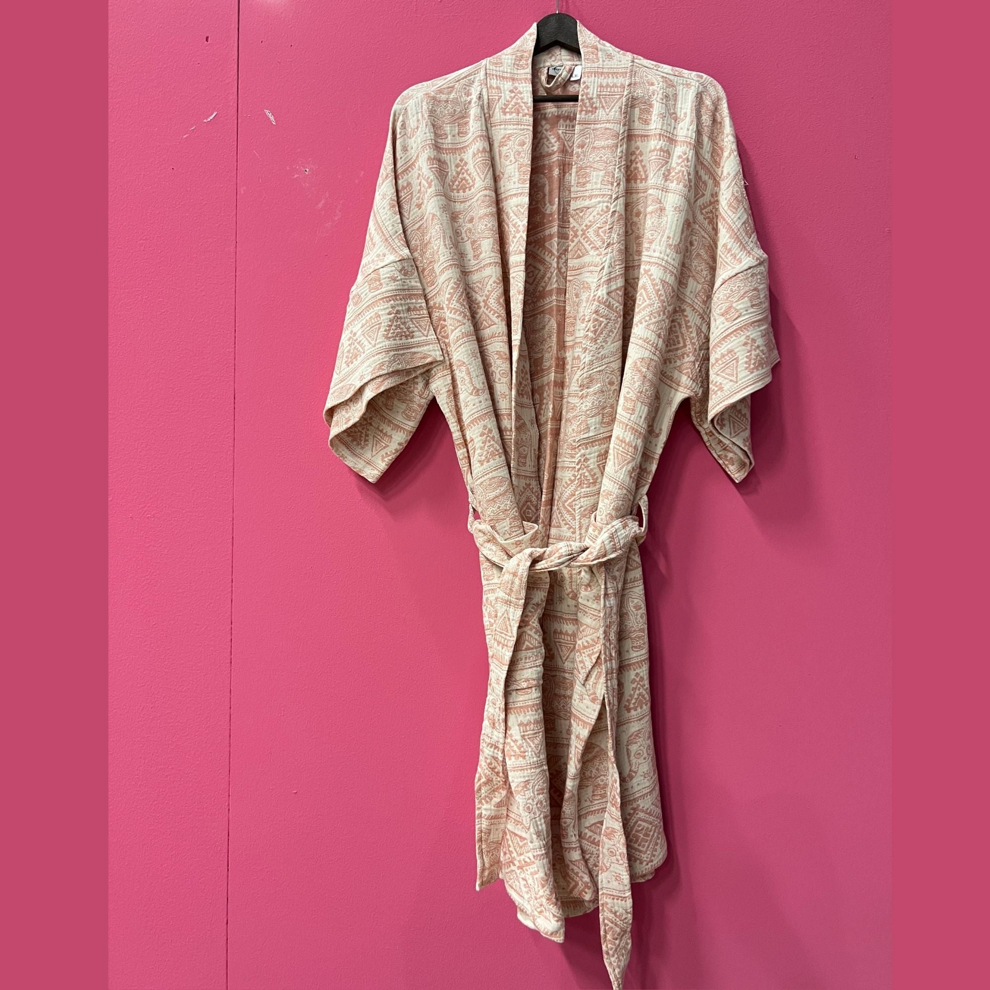 Cotton Gauze Kimono Bathrobe