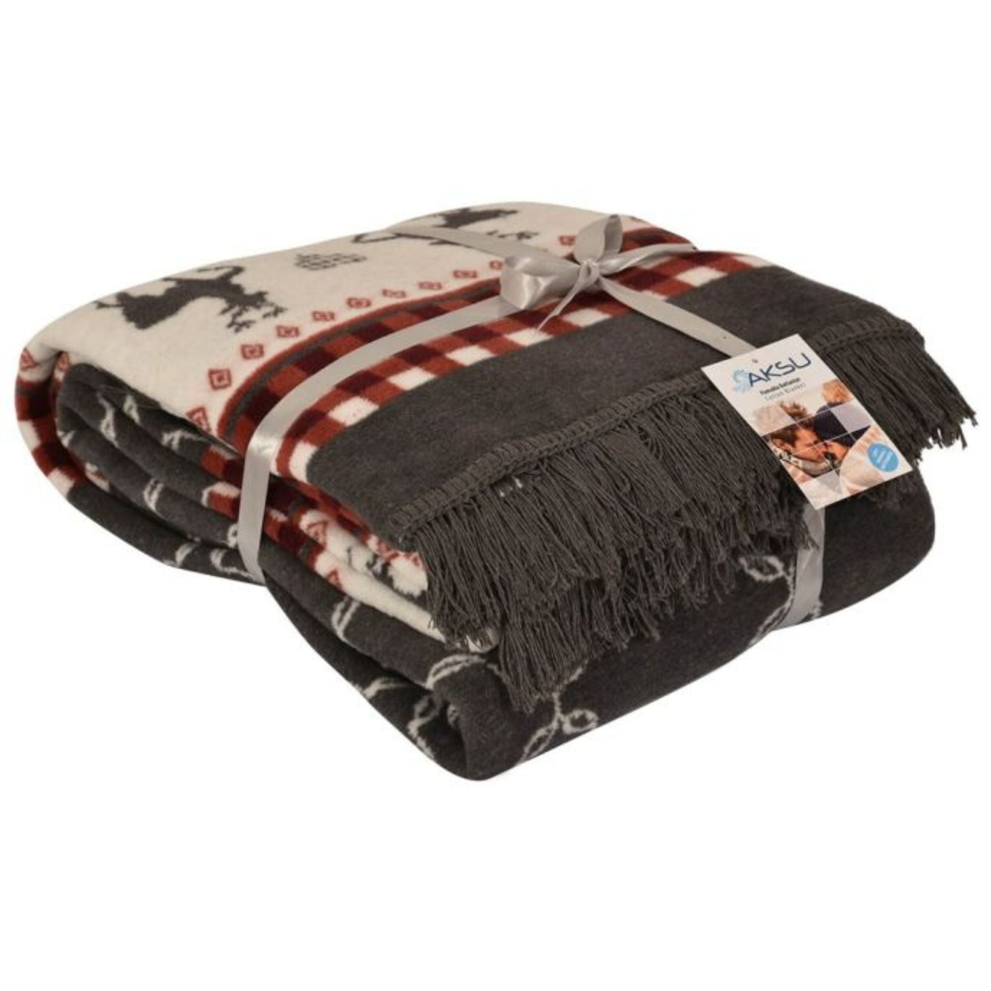 Festive Cotton Blanket - 180x220 cm