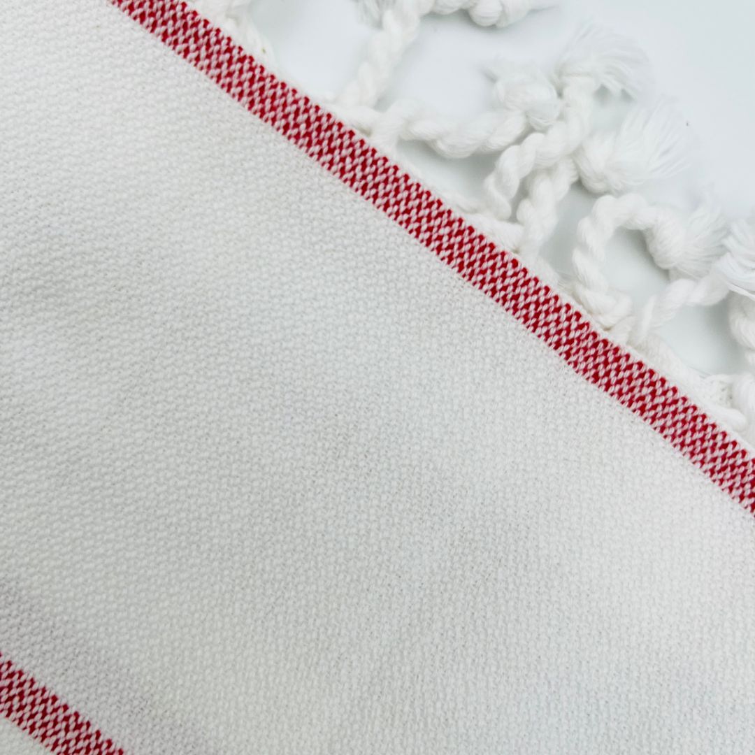 Ensemble de serviettes rayées Iris, serviette de bain + serviette de toilette