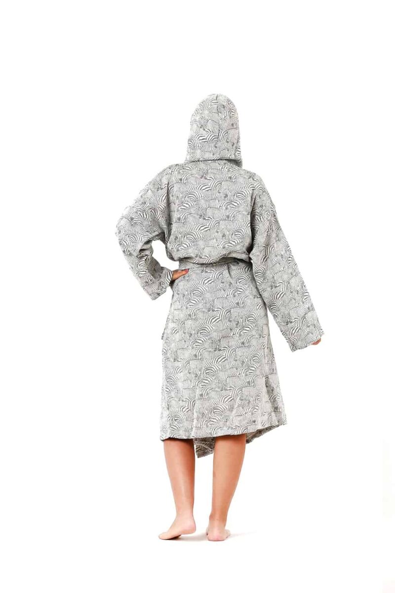 Peignoir à capuche Mousseline