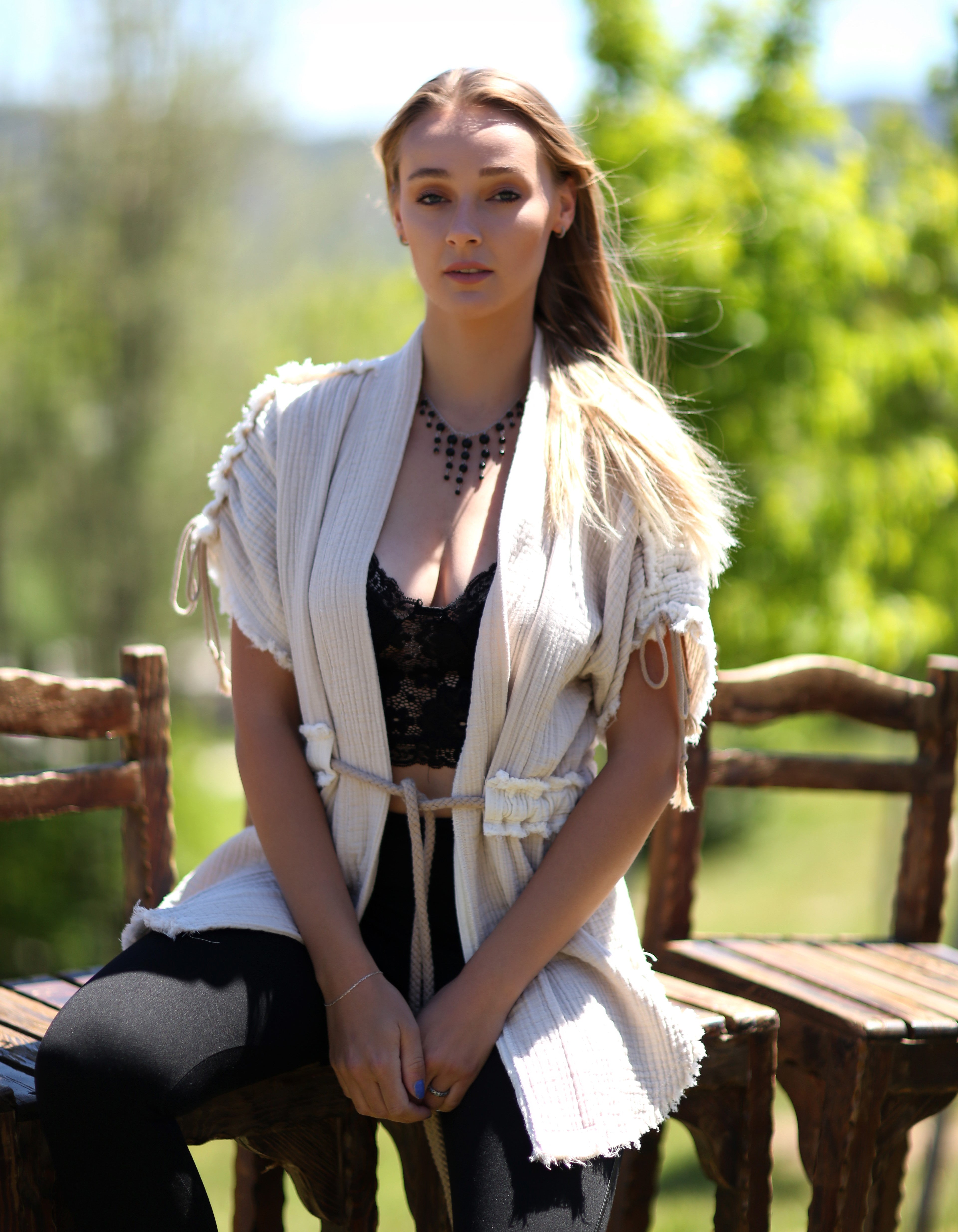Trimita Breeze - Mousseline Kimono Vest 
