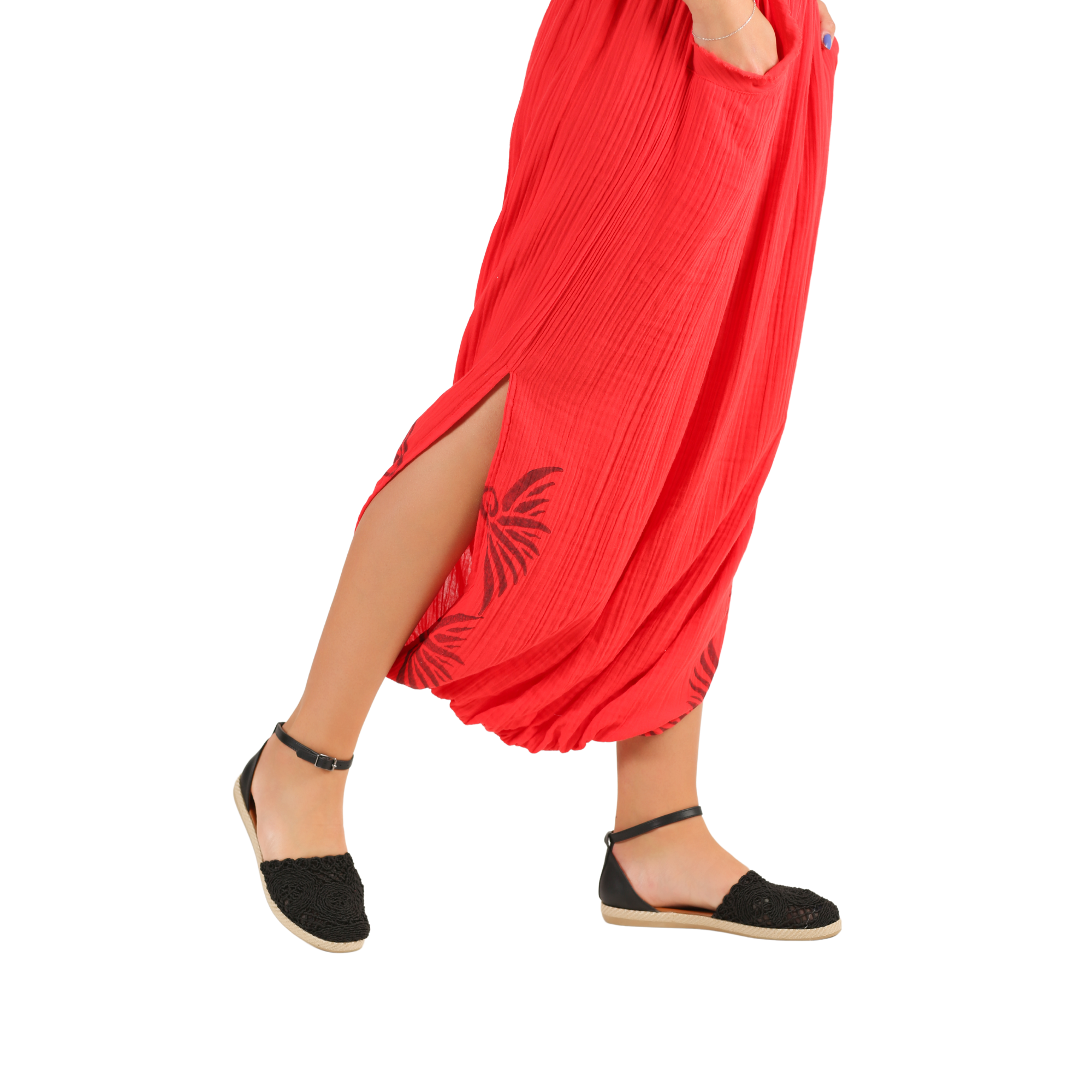 Haremshosenrock aus weicher Baumwolle für den Sommer