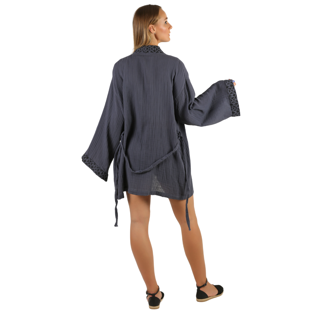 Korte Oversized Kimono, Kimonovest