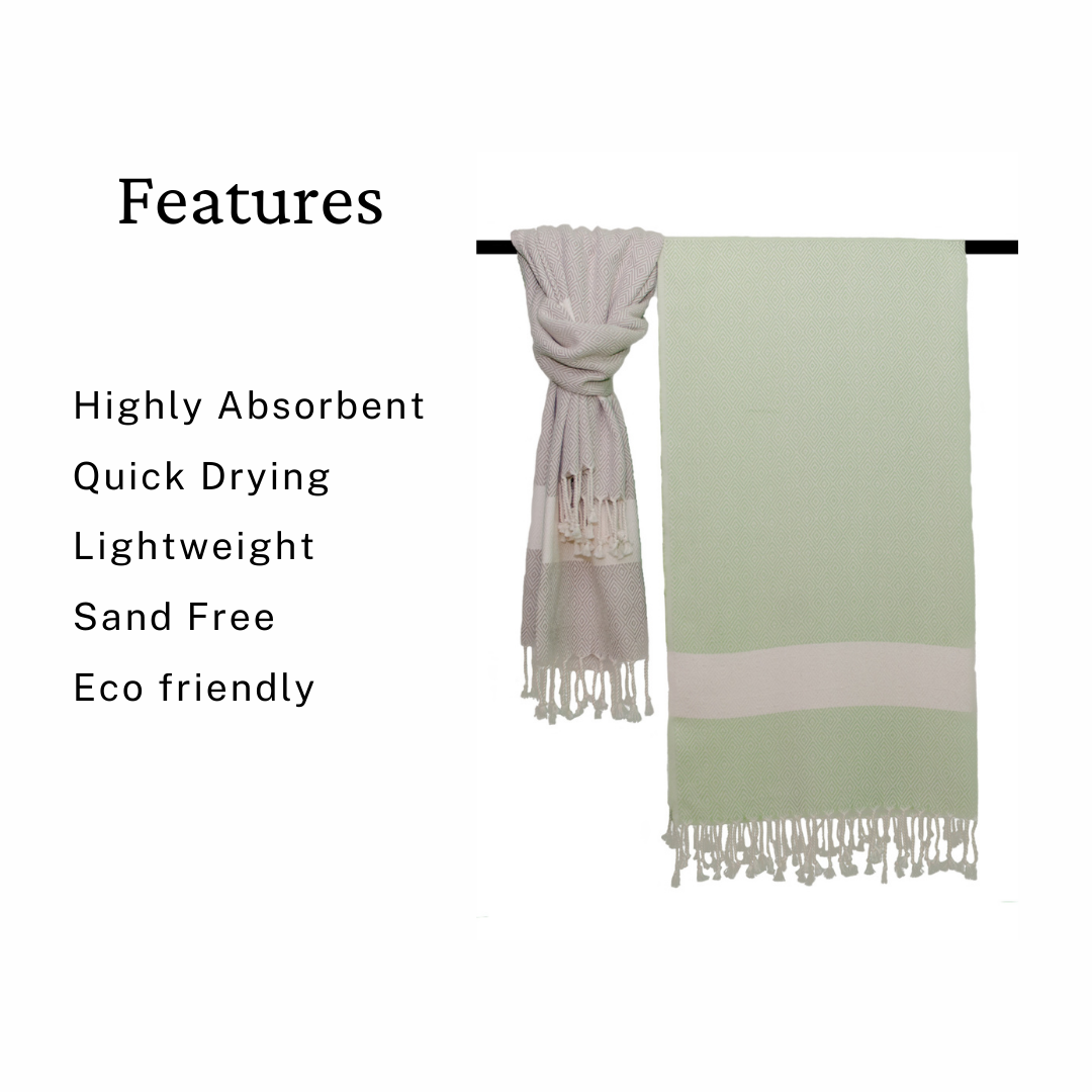 Turkish Beach Towel | Diamond - Trimita