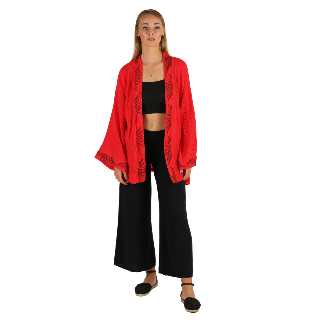Korte Oversized Kimono, Kimonovest