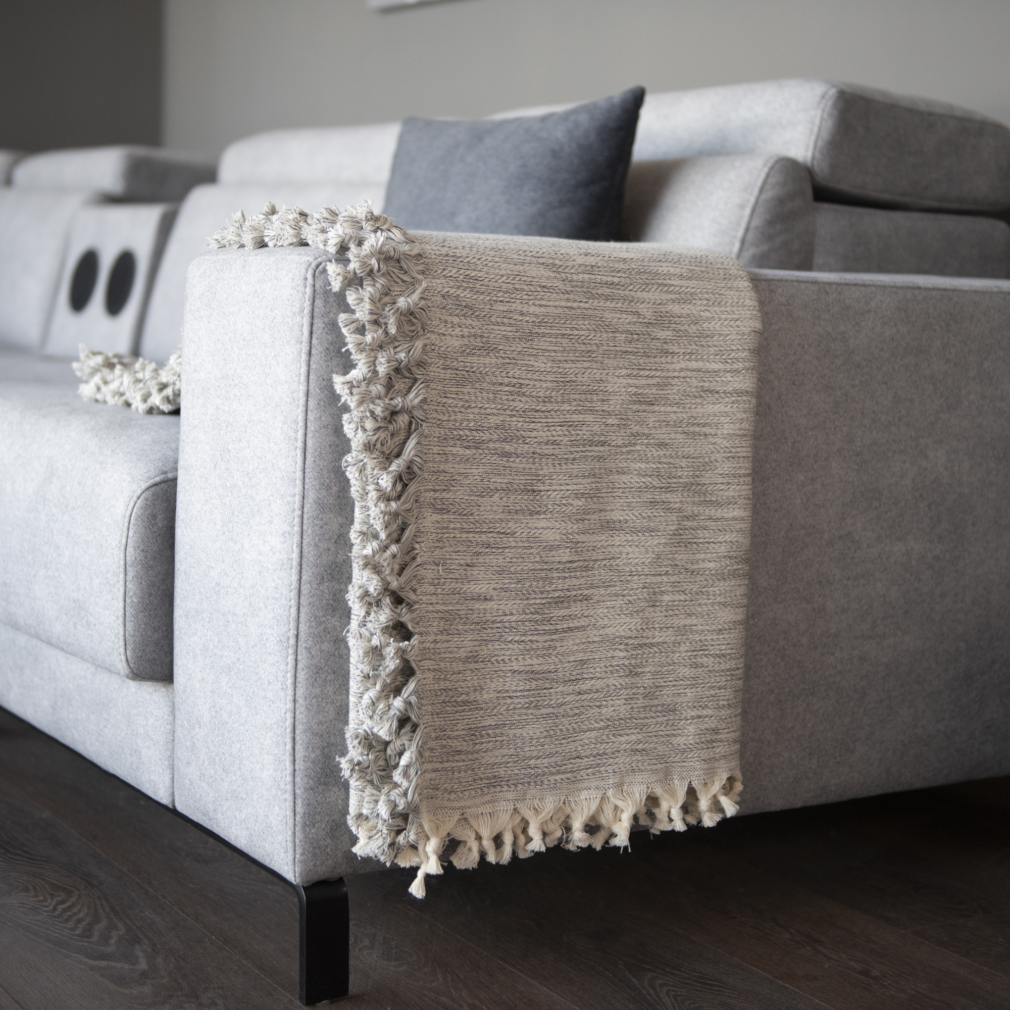 Duru | 100% Turkse katoenen deken plaid, Home Decor, Boho, Gepersonaliseerd | Trimita