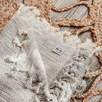 Duru | 100% Turkse katoenen deken plaid, Home Decor, Boho, Gepersonaliseerd | Trimita