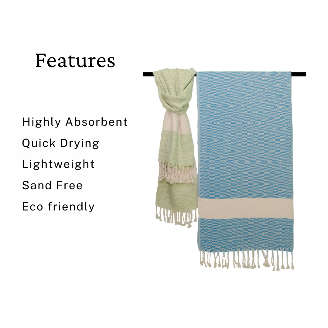 Turkish Beach Towel | Diamond - Trimita