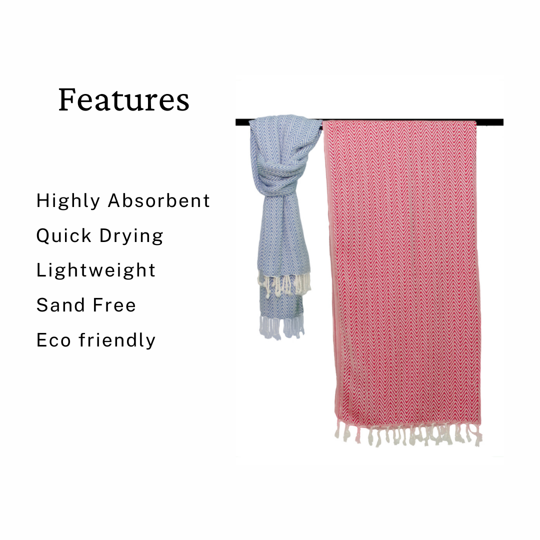 Turkish Towel | Plain Herringbone - Trimita