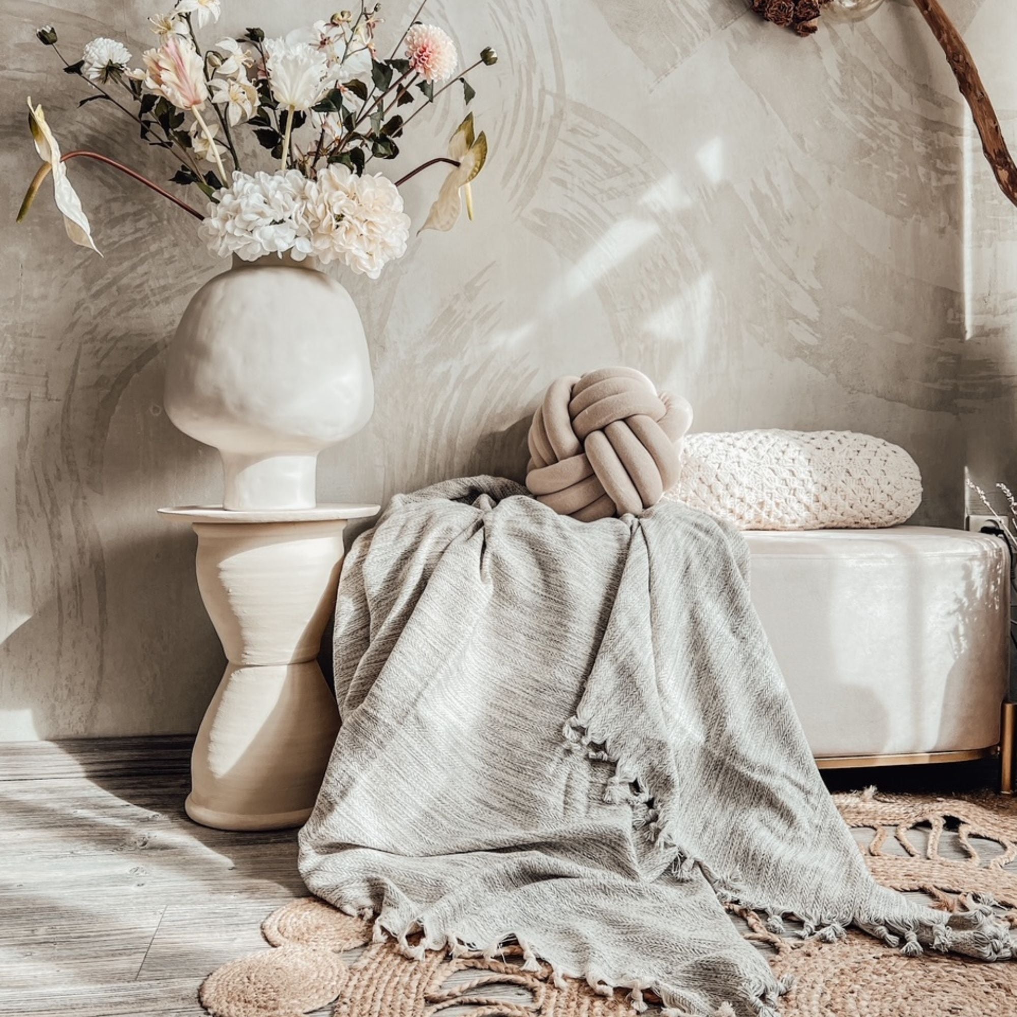 Throw Blanket DURU - 100% Turkish Cotton