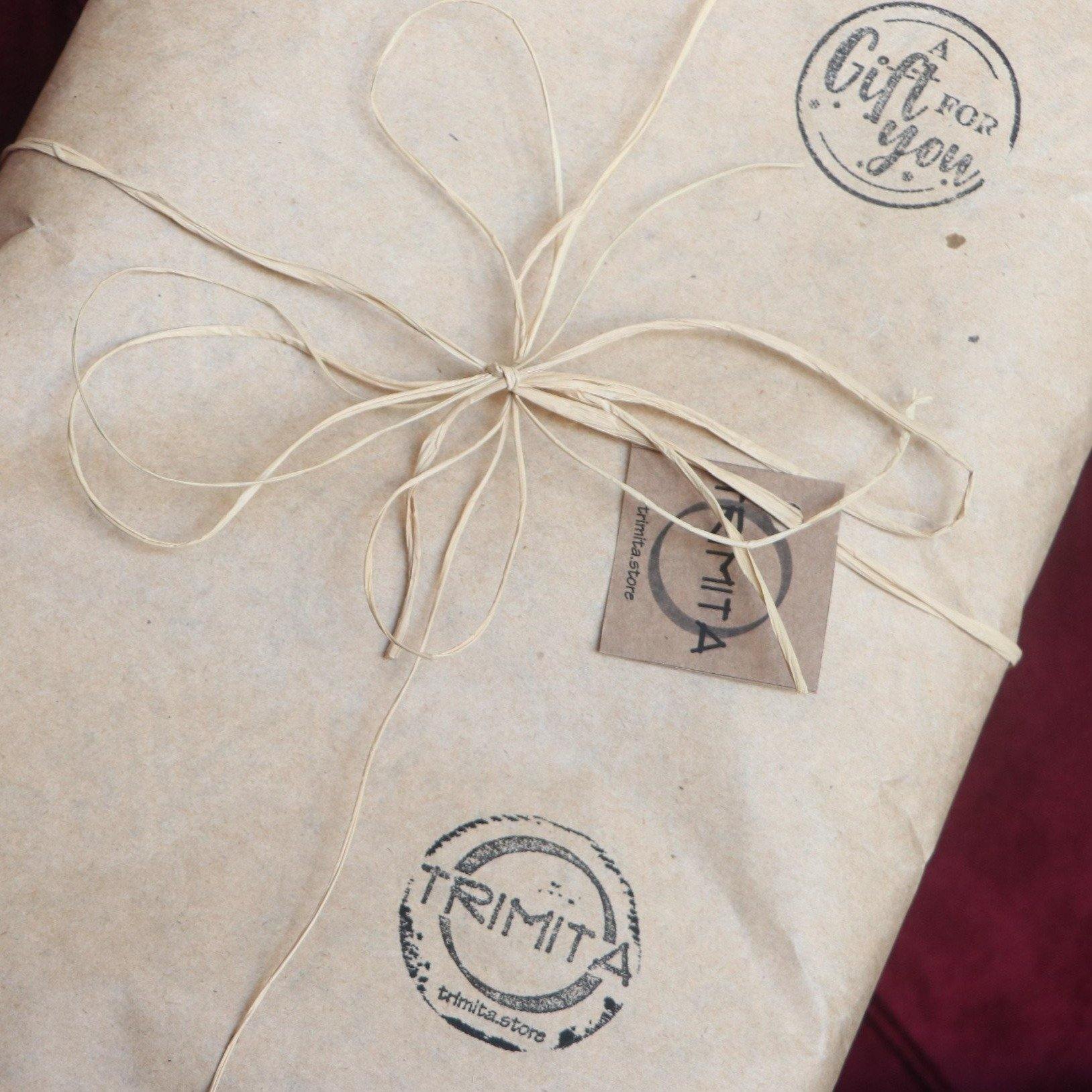 Athena Throw - Bedspread - Soft Yellow & Coffee - Trimita