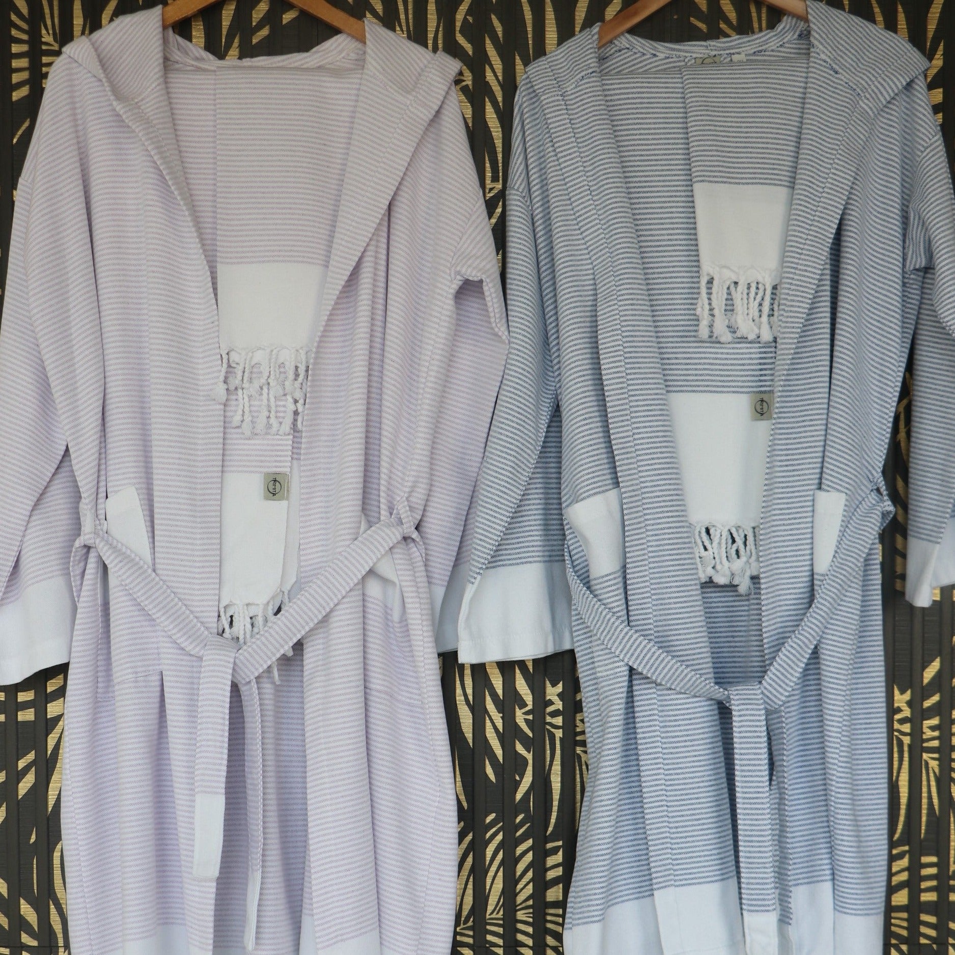 Hammam Bathrobe Set - Blue - L/XL