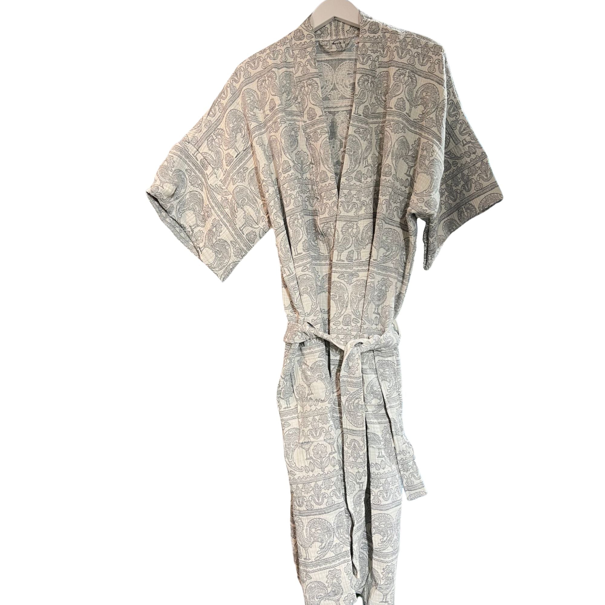 Cotton Gauze Kimono Bathrobe