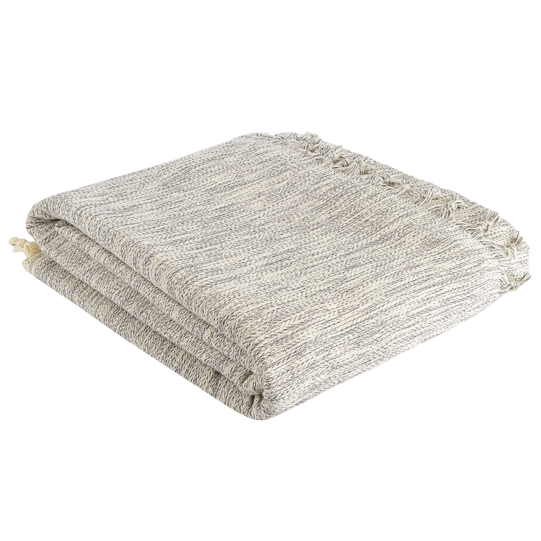 Duru 100% Turkish Cotton Throw Blanket, Home Decor, Boho, Farmhouse, Personalized | Trimita