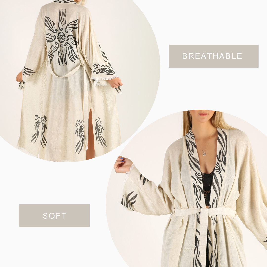Angel Cotton Long Kimono - Trimita