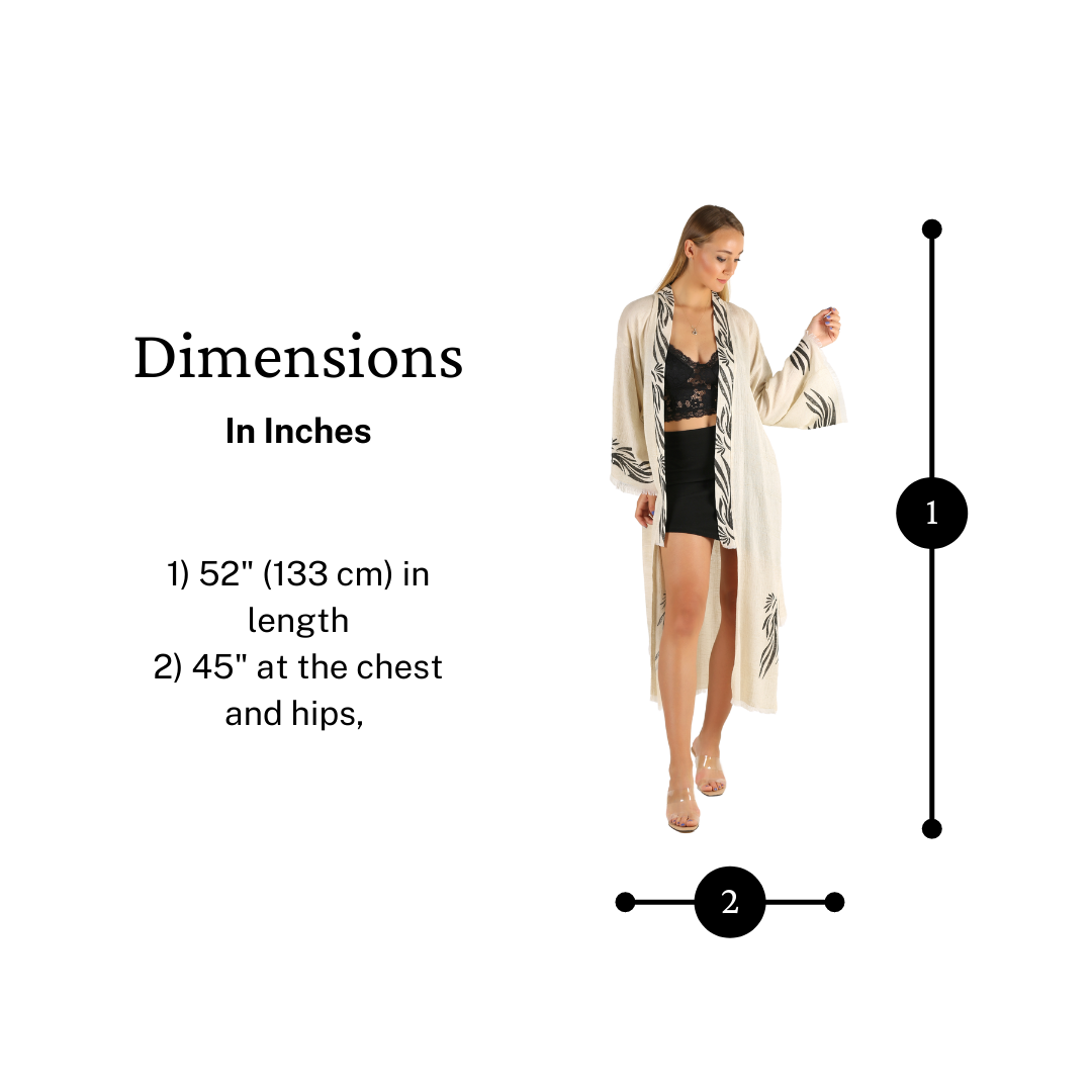 Angel Cotton Long Kimono - Trimita