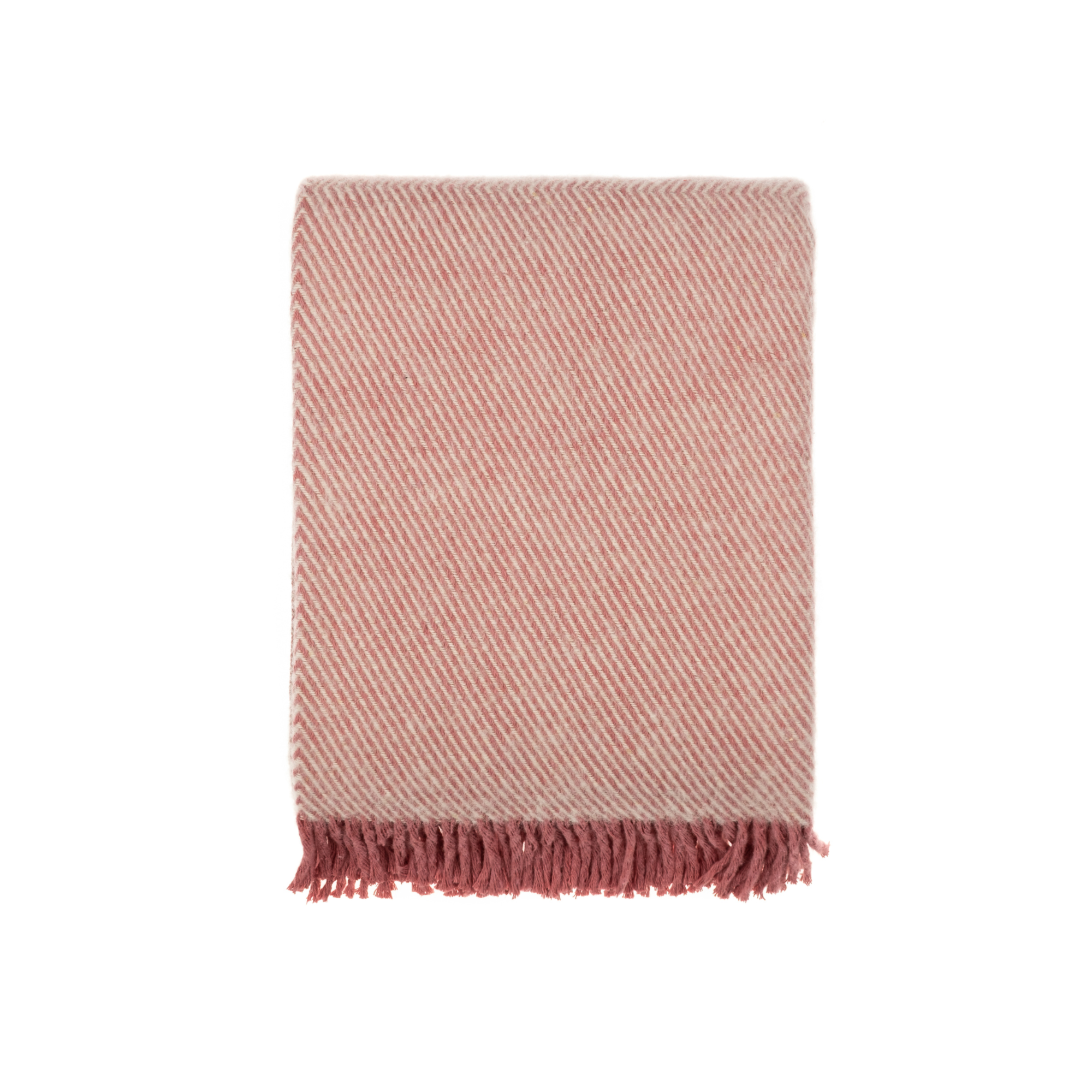 Roze wollen mix plaid die het interieur versterkt