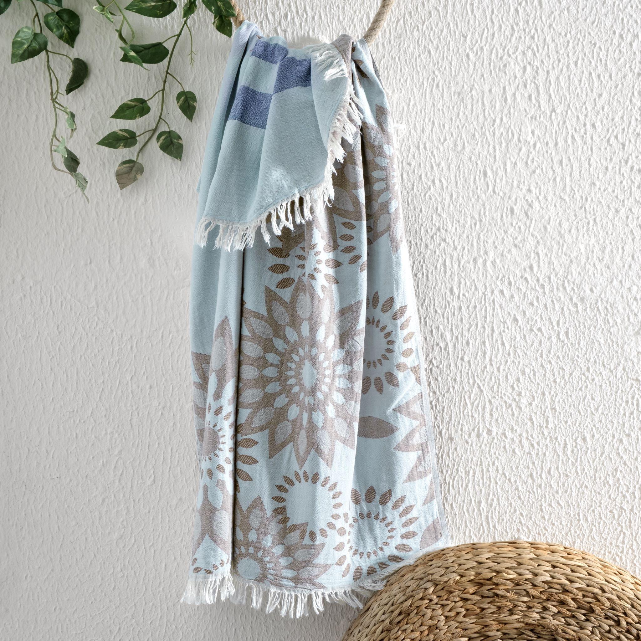 zonnebloem-hamamdoek-blauw