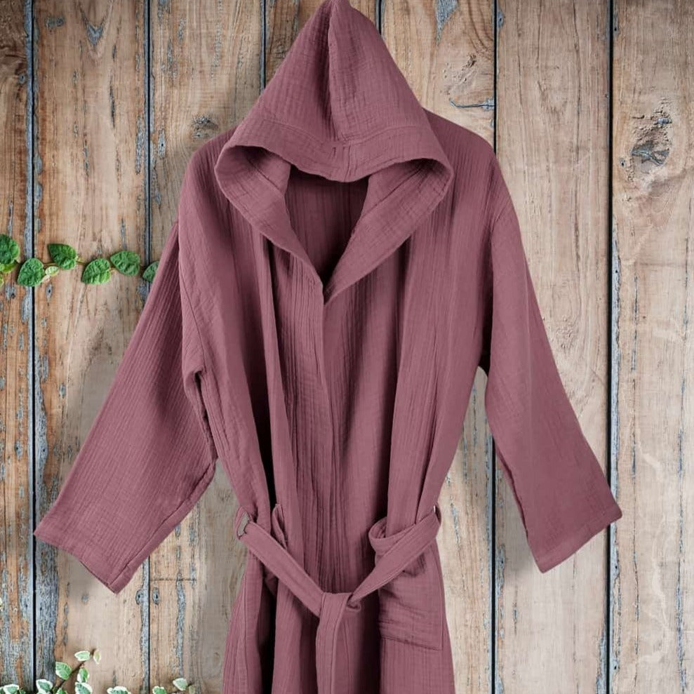 Cloud Cotton Unisex Bathrobe - White - Trimita