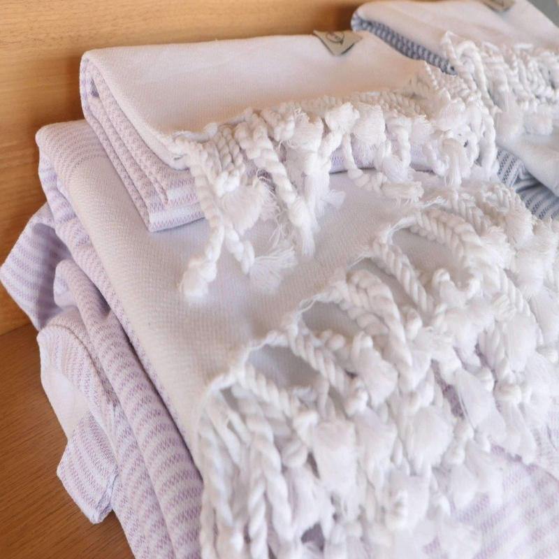 Bathrobes and Kimonos - Hammam Bathrobe | Hammam Towel | Small Hamam Towel | Lila-Trimita