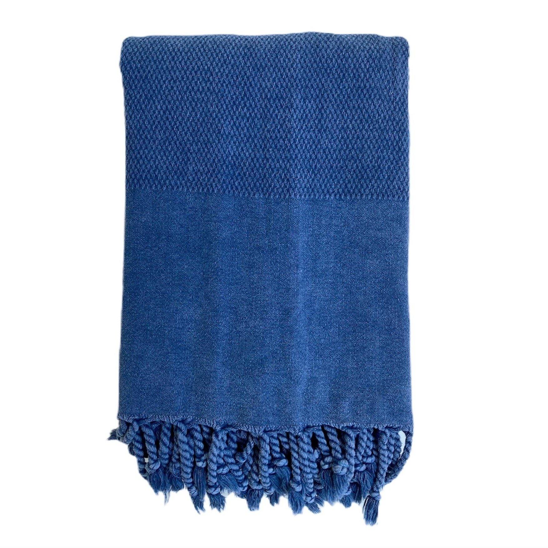 Honeycomb Stonewashed Turkish Beach and Pool Towel - Trimita