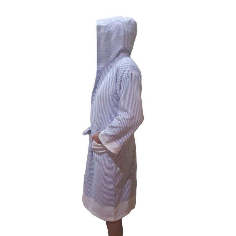 Bathrobes and Kimonos - Hammam Bathrobe | Hammam Towel | Small Hamam Towel | Blue-Trimita