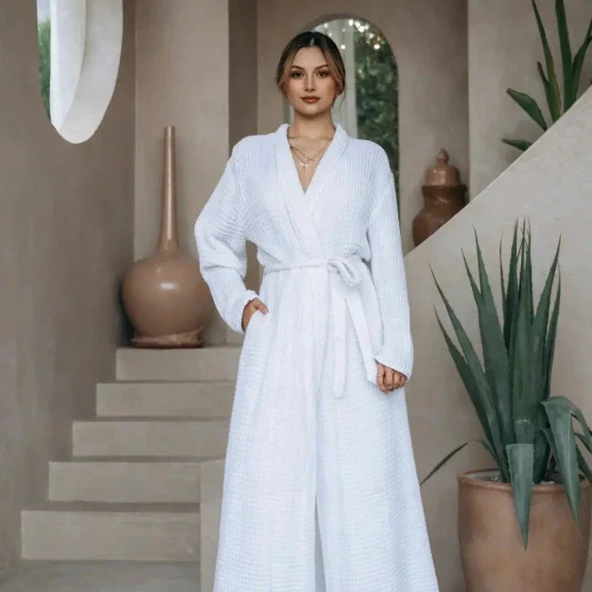 The Complete Guide to Waffle Cotton Bathrobes – Comfort & Wellness at Home