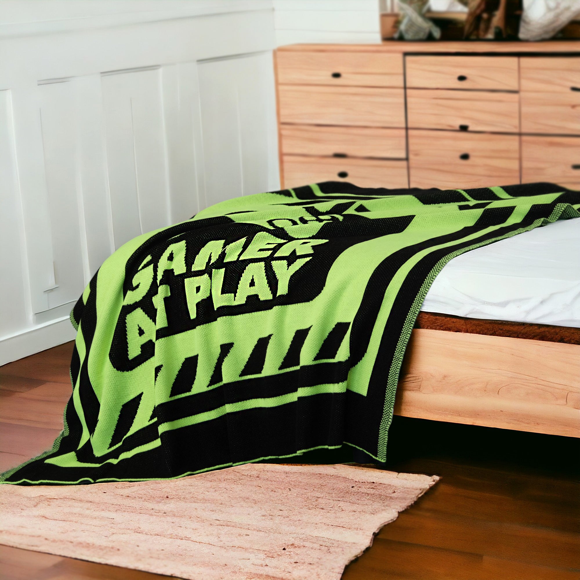 Plaid Gamer at Play — Neon Jaune