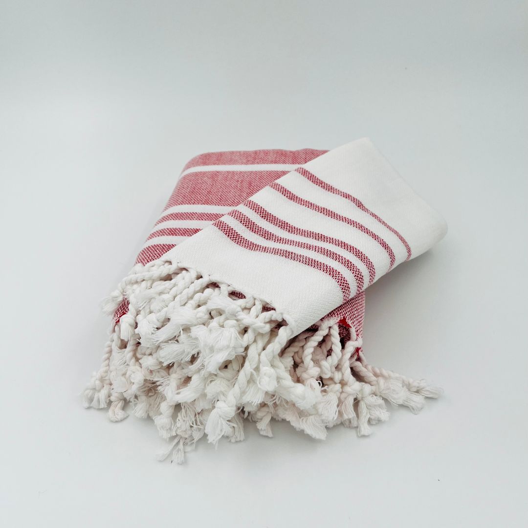 Iris striped towel set , bath towel+hand towel