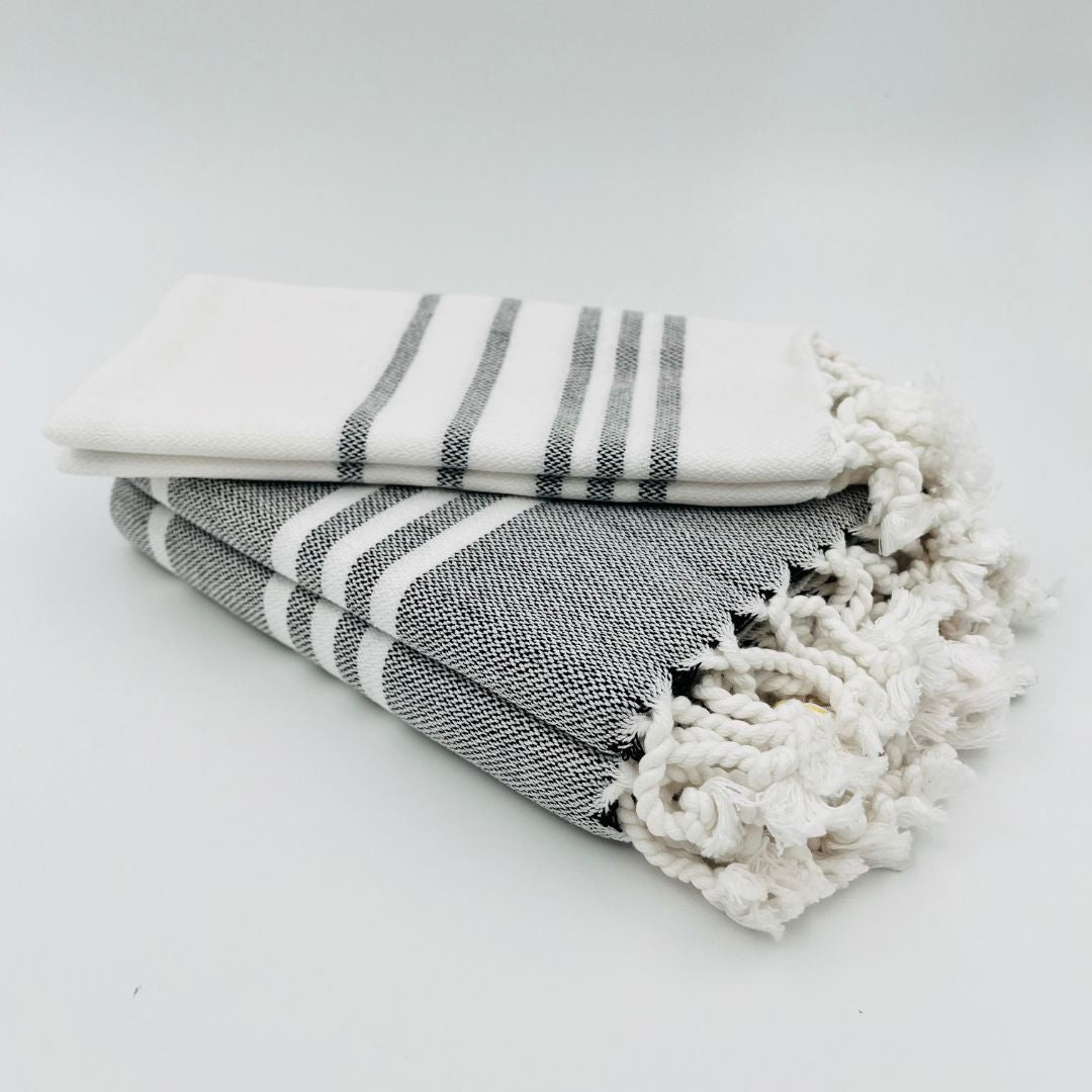 Iris striped towel set , bath towel+hand towel