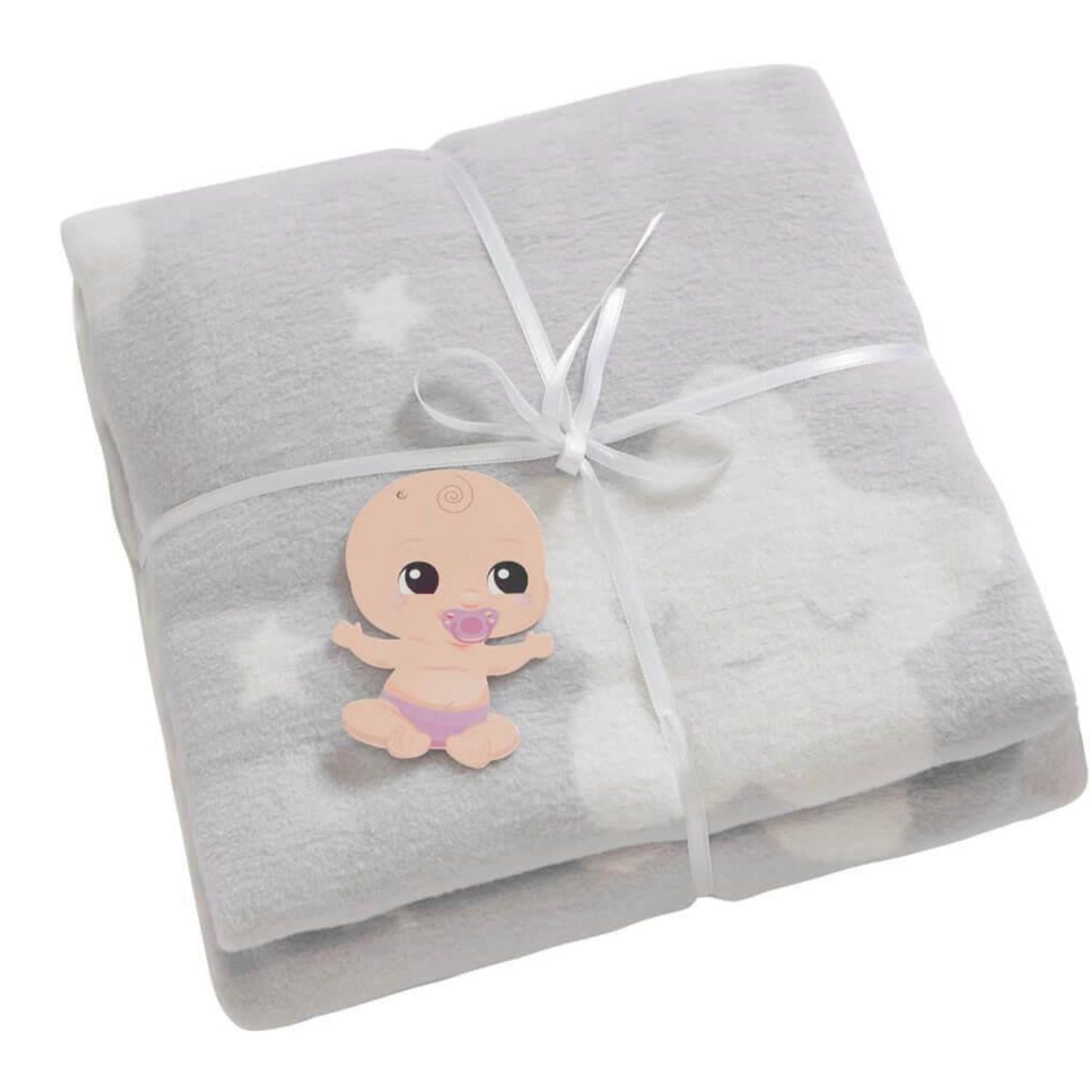 Star Baby Blanket - Grey