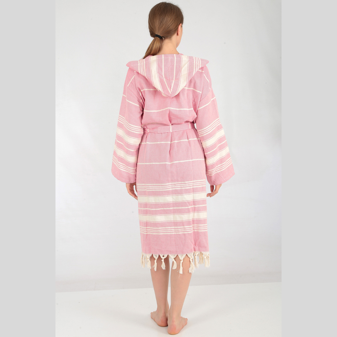 Spoil yourself or a loved one with the Trimita Sultan Bathrobe (pictured). This premium Turkish cotton robe offers unparalleled comfort and relaxation. Order yours now!