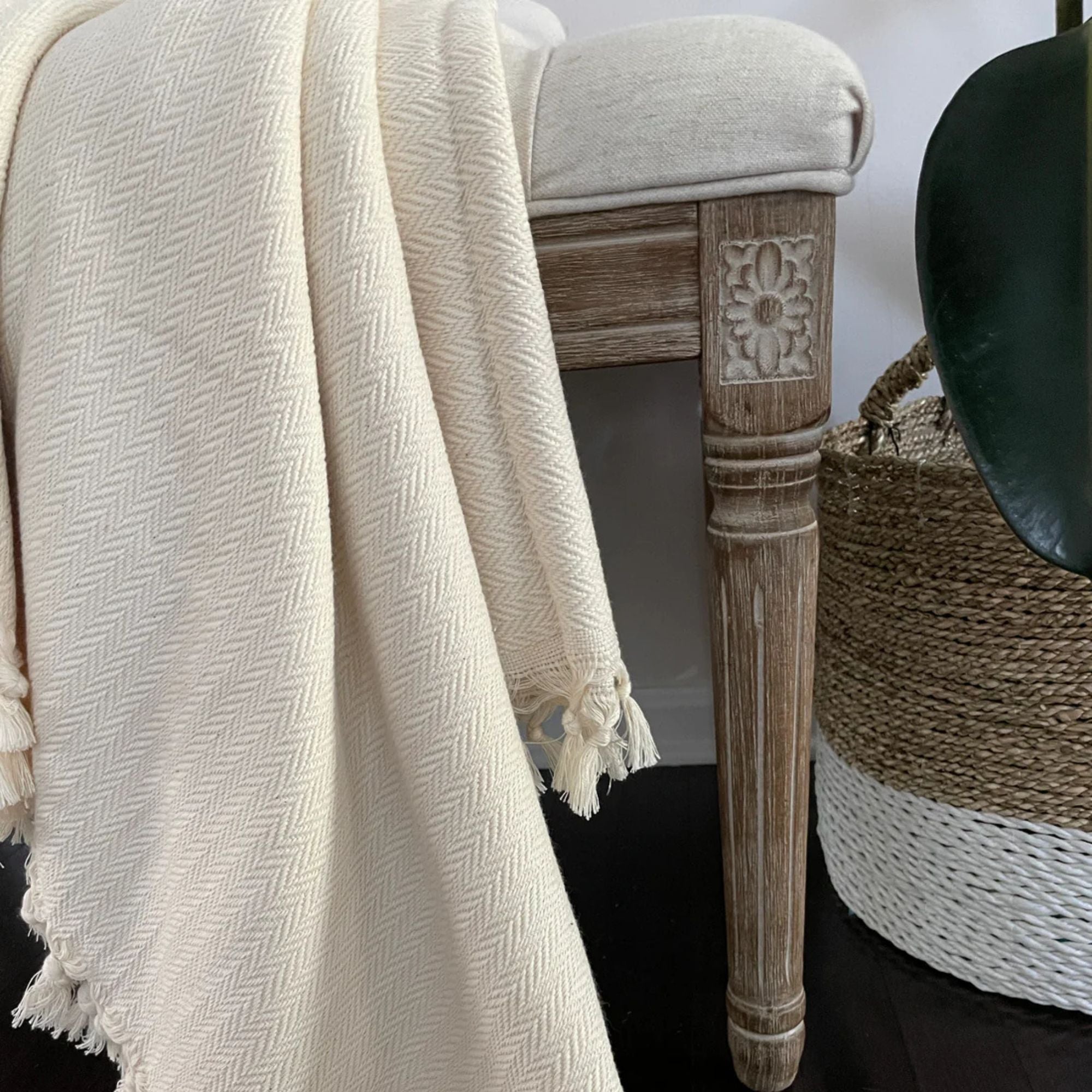 Throw Blanket DURU - 100% Turkish Cotton