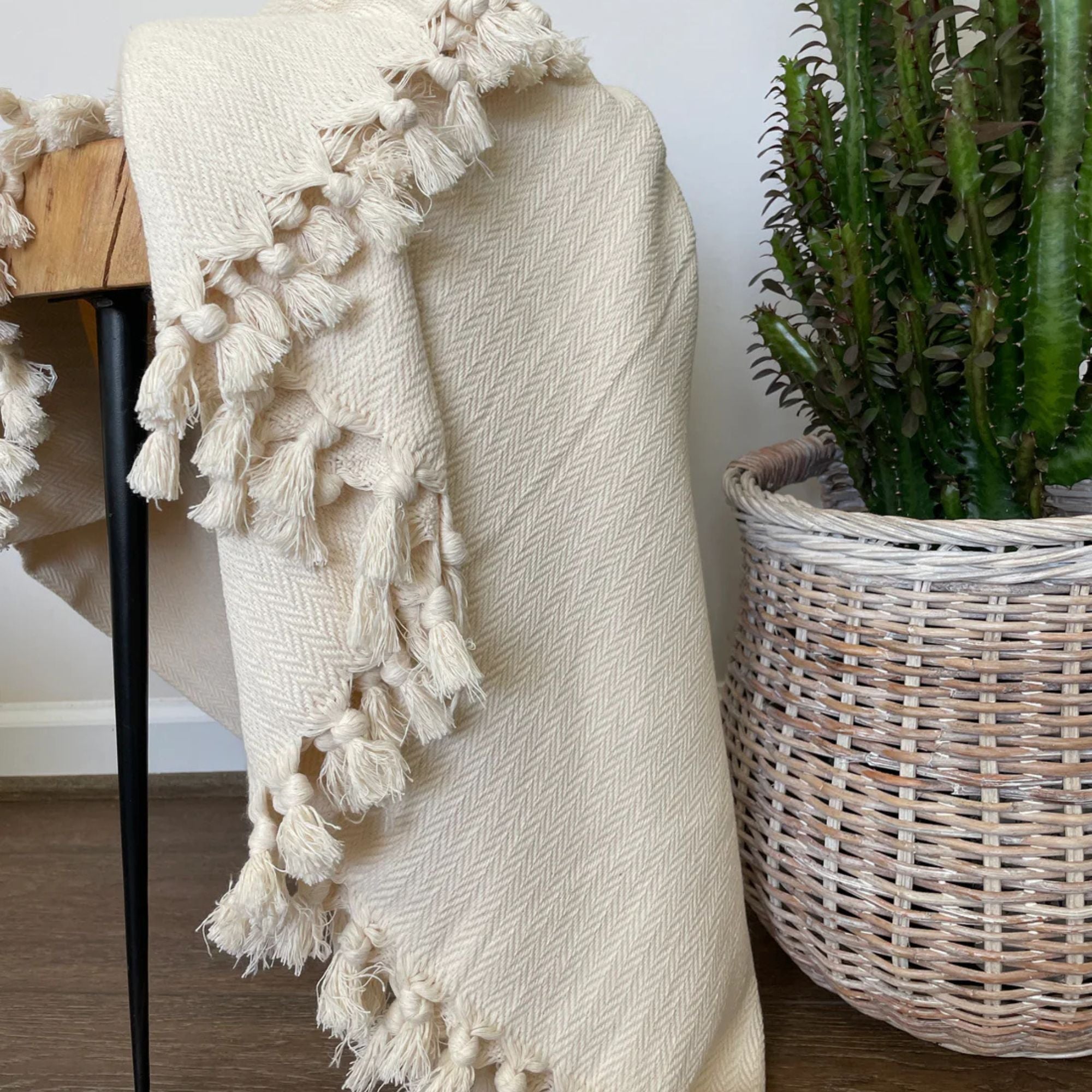 Throw Blanket DURU - 100% Turkish Cotton