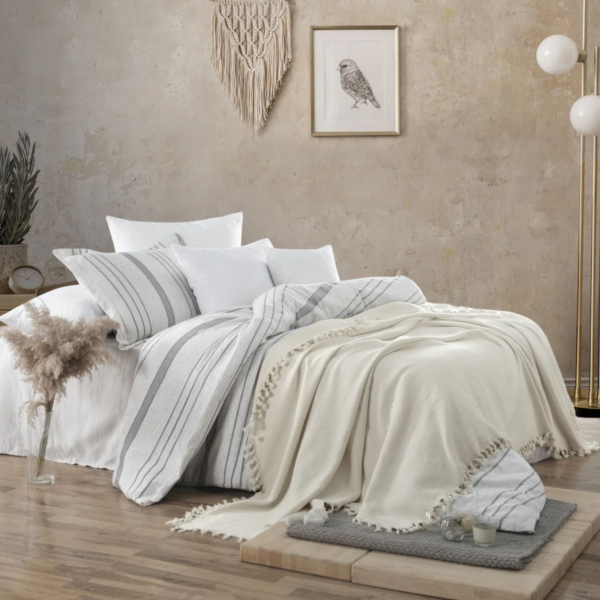 Throw Blanket DURU - 100% Turkish Cotton