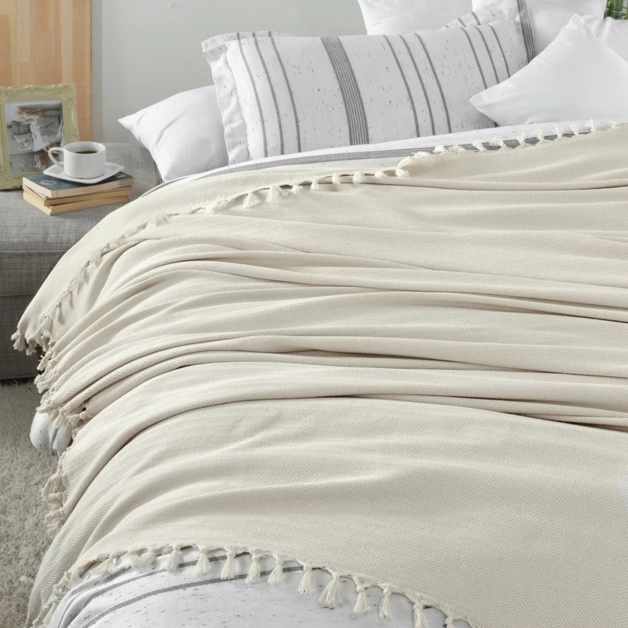 Throw Blanket DURU - 100% Turkish Cotton