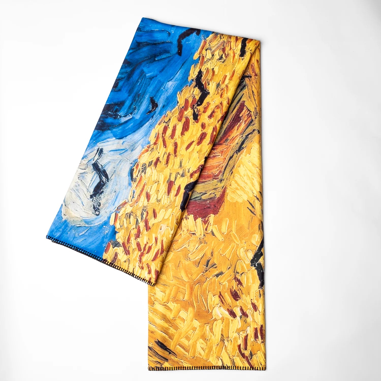 Vincent Van Gogh Wheat Field Blanket | Artistic Polar Throw | Cozy & Eco-Friendly