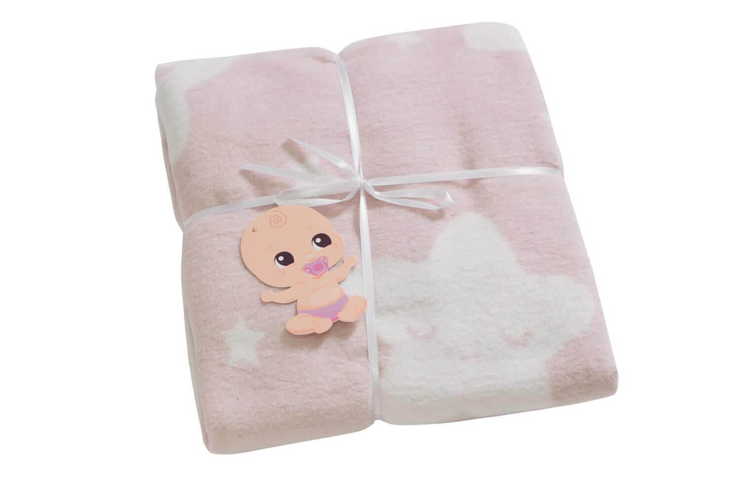 Star Cotton Baby Blanket - Pink