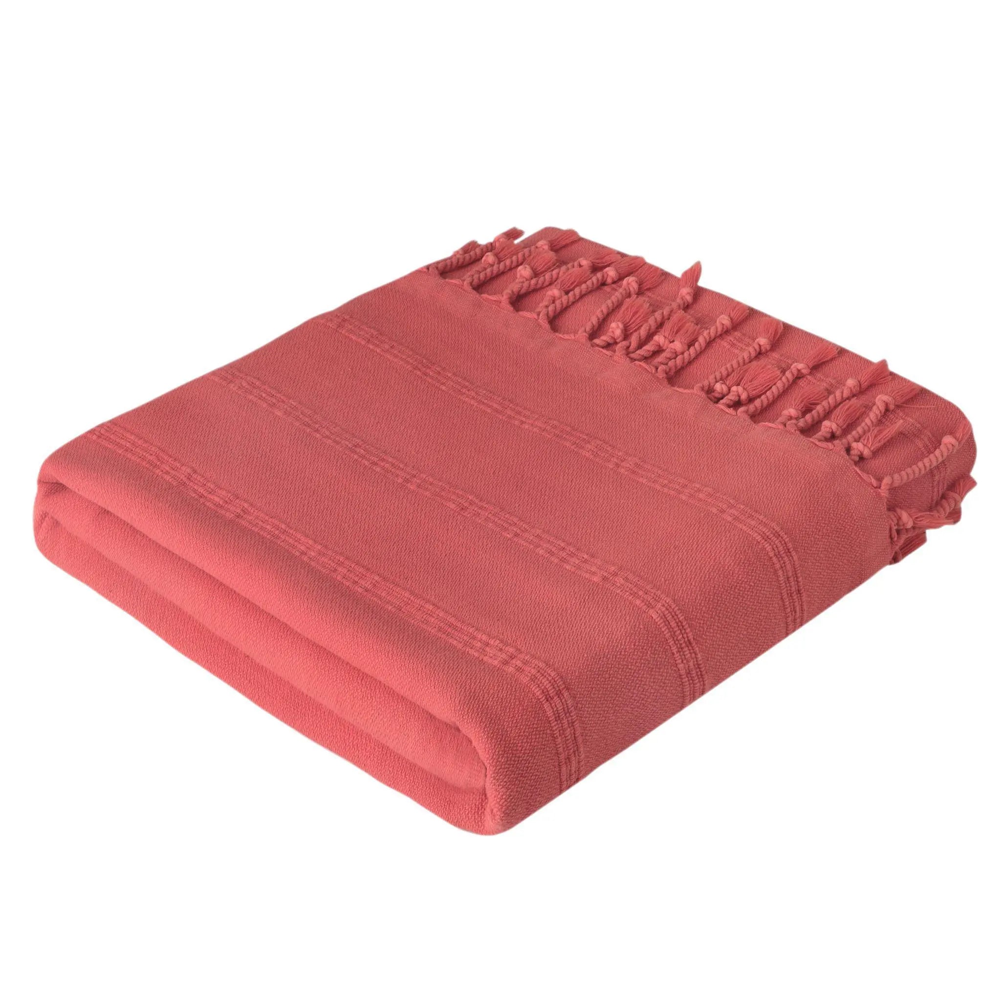 Stonewashed Hammamtuch – Koralle