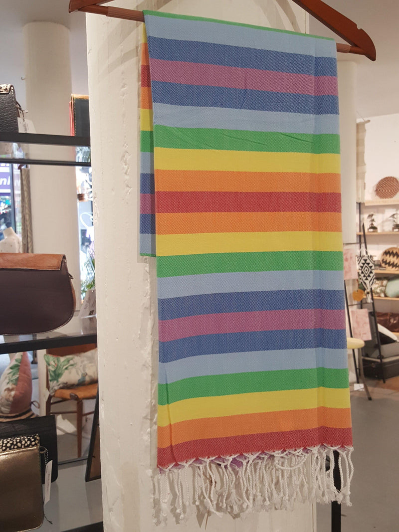 Rainbow Stripe Hammam Towel | Trimita